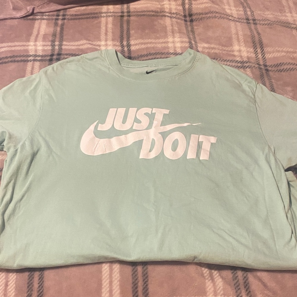 Nike Light Green 'Just Do It' Tee